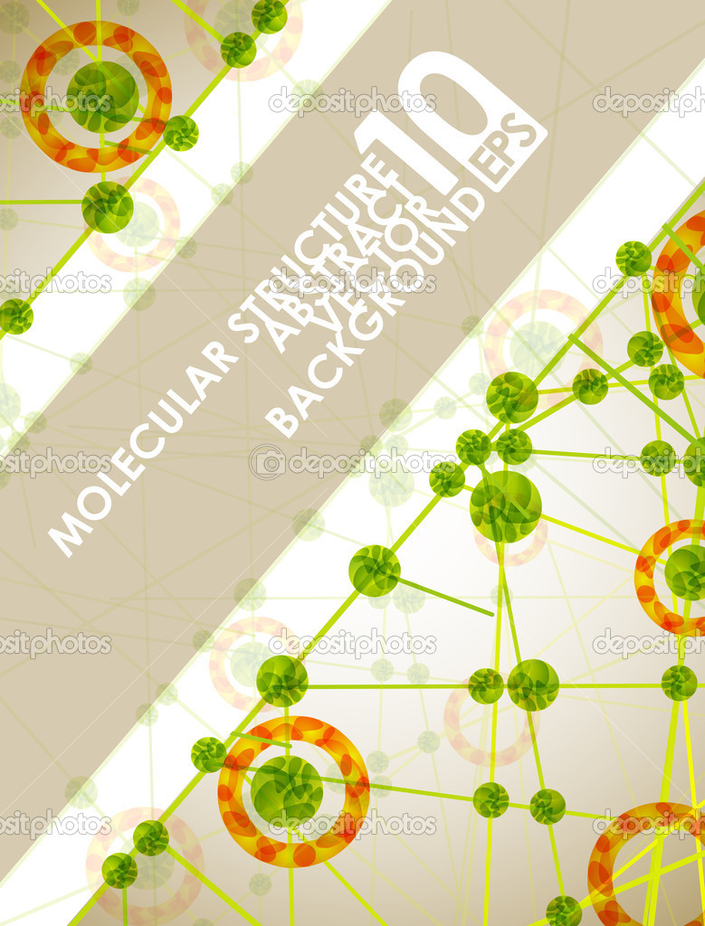 Molecular structure, abstract background