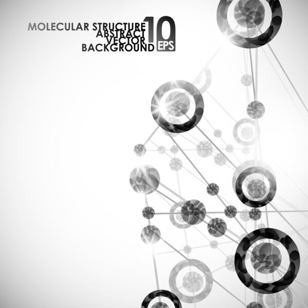 Molecular structure, abstract background