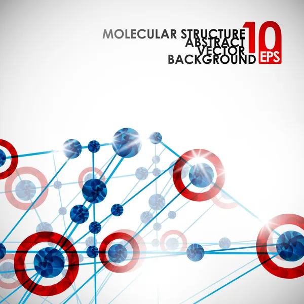 Struktury molekularnej, streszczenie tło — Wektor stockowy