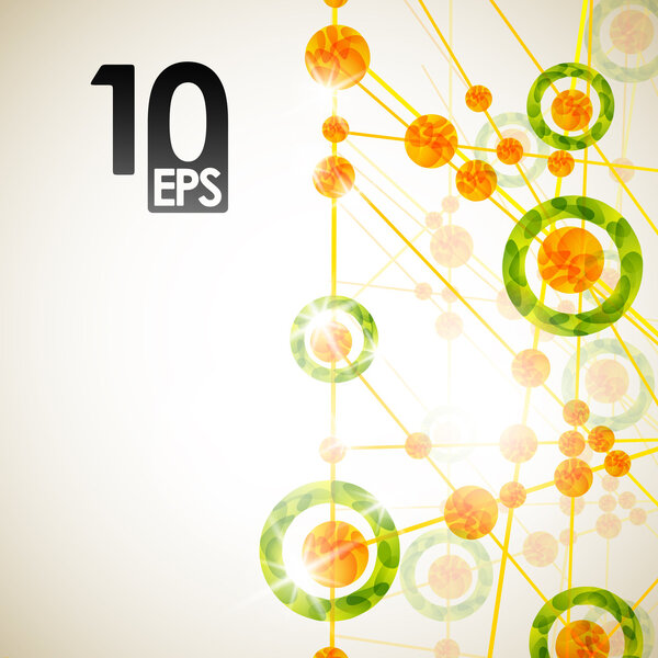 Molecular structure, abstract background