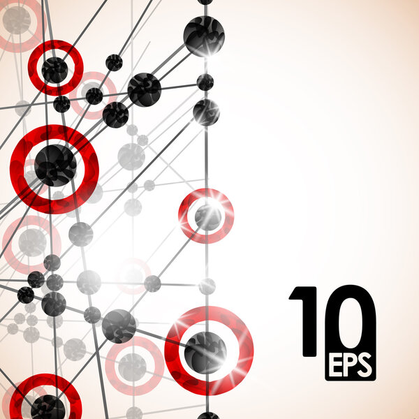 Molecular structure, abstract background