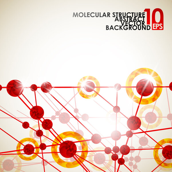 Molecular structure, abstract background