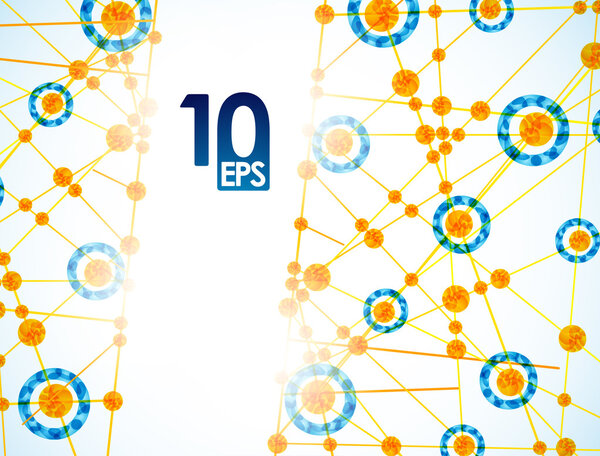 Molecular structure, abstract background