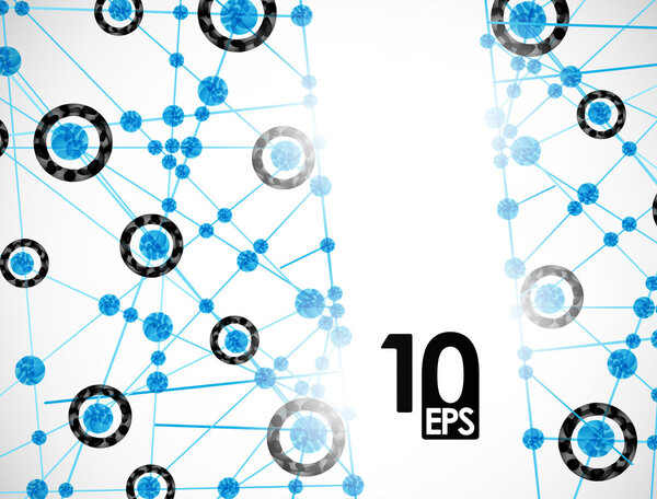 Molecular structure, abstract background