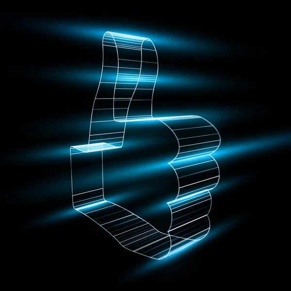 Símbolo abstrato de LIKE no estilo 3D —  Vetores de Stock