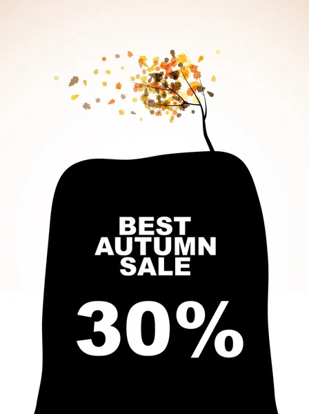 Autumn discount sale — Stock Vector