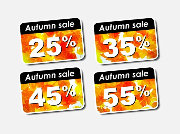 Outono venda com desconto —  Vetores de Stock