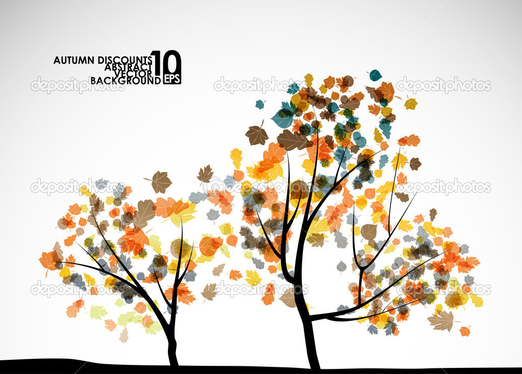 Autumn tree background