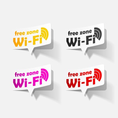 serbest bölge wi-fi, sticker