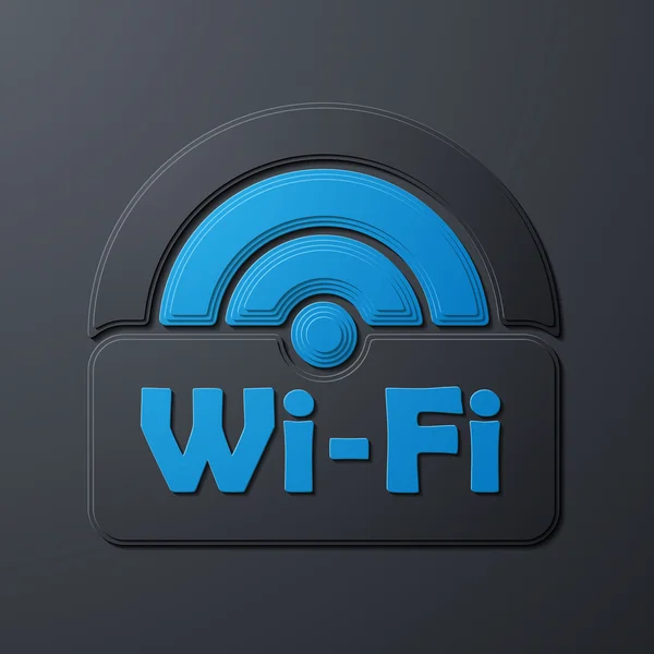 フリーゾーンの wi-fi、ステッカー — ストックベクタ