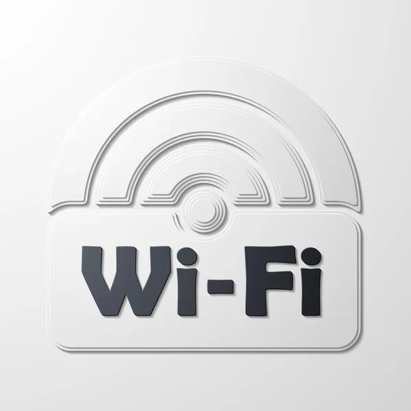 Free Zone wi-fi, adesivo — Vettoriale Stock