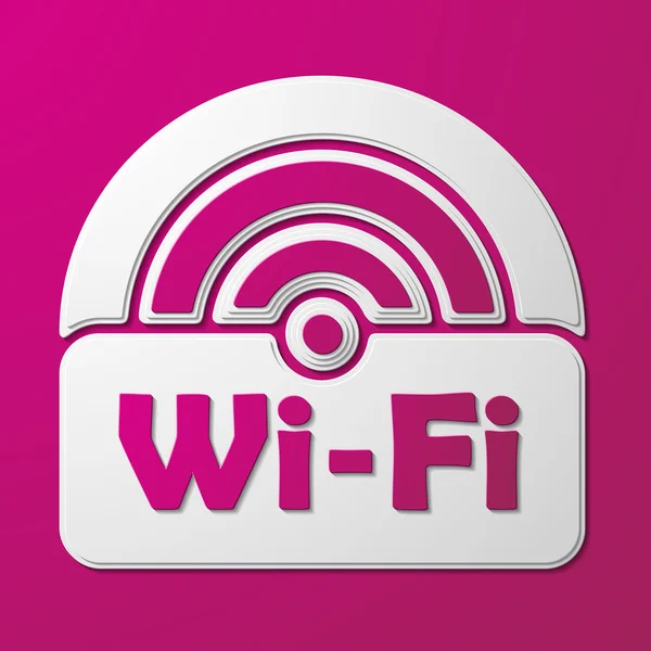 Бесплатная зона Wi-Fi, наклейка — стоковый вектор