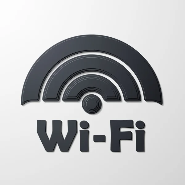 Zona franca wi-fi, adesivo —  Vetores de Stock