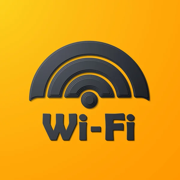 Free Zone wi-fi, adesivo — Vettoriale Stock