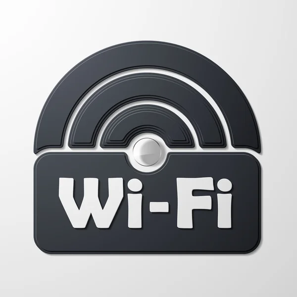 Zona libre wi-fi, pegatina — Vector de stock