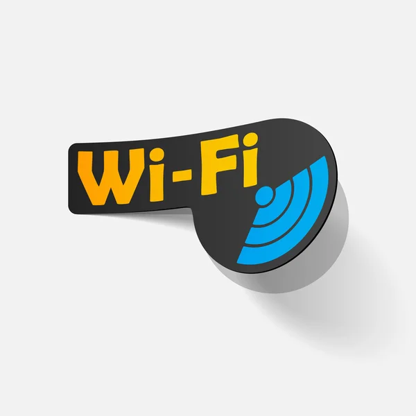 Free Zone wi-fi, sticker — Stock Vector