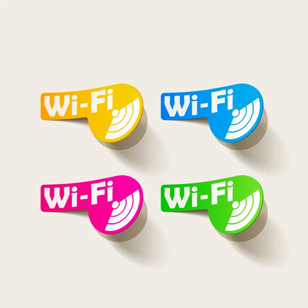 Бесплатная зона Wi-Fi, наклейка — стоковый вектор