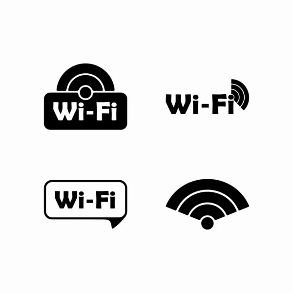 Vrije zone wi-fi, sticker — Stockvector