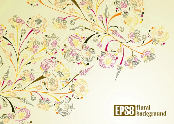 Floral background — Stock Vector