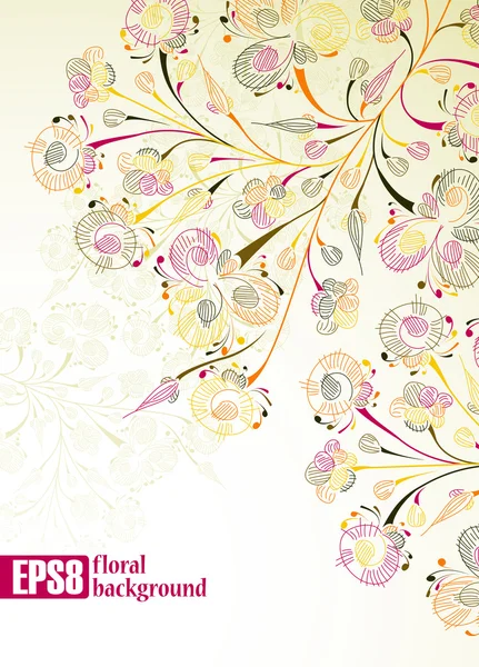 Fundo floral —  Vetores de Stock