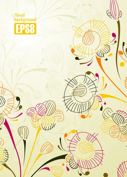 Floral background — Stock Vector