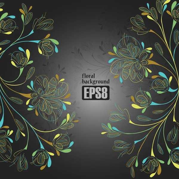 Floral background — Stock Vector