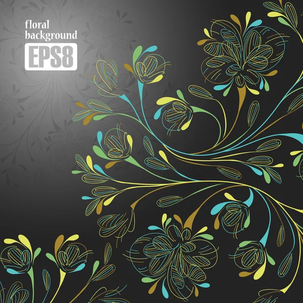 Floral background — Stock Vector