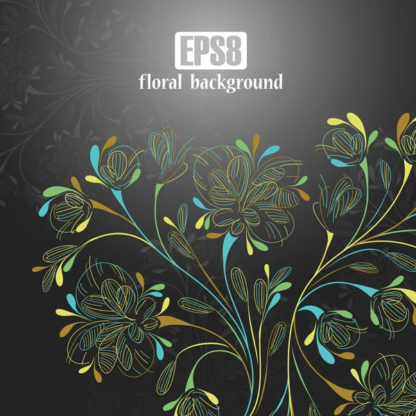 Floral background — Stock Vector