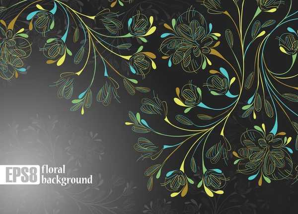 Fondo floral — Vector de stock