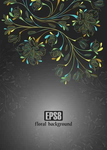 Floral background — Stock Vector