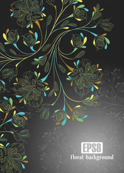 Fundo floral — Vetor de Stock