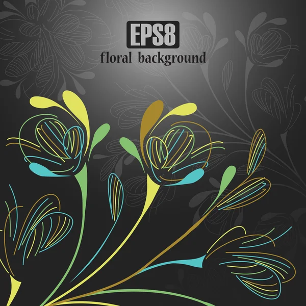 Floral background — Stock Vector