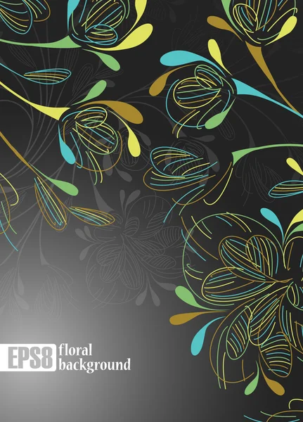 Floral background — Stock Vector