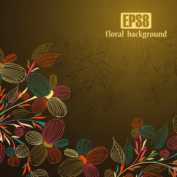 Floral background — Stock Vector