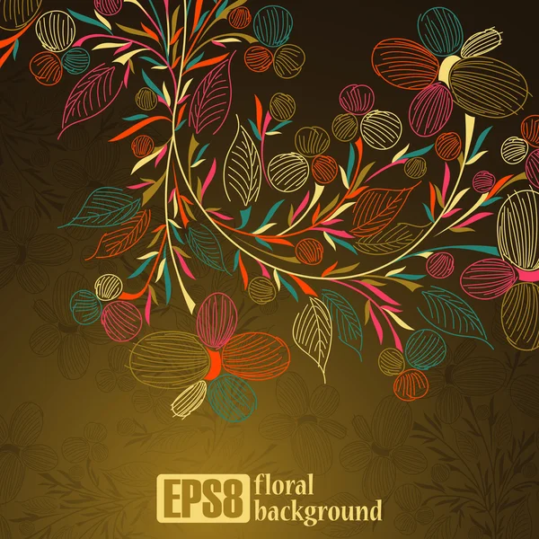 Floral background — Stock Vector