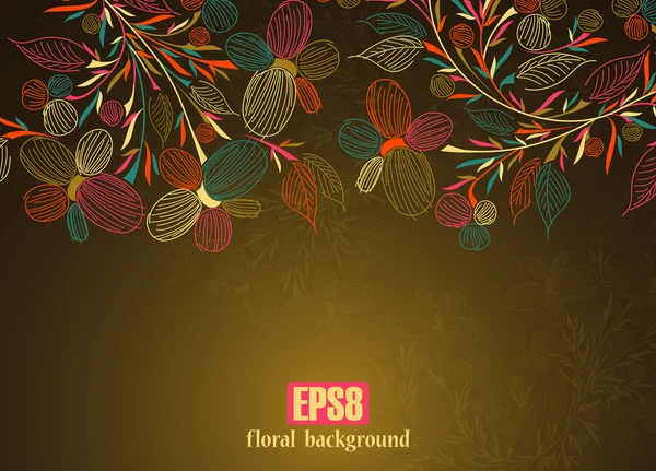 Floral background — Stock Vector