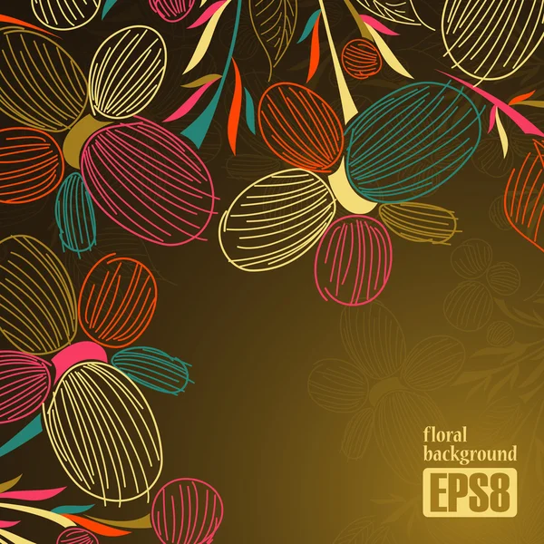 Floral background — Stock Vector