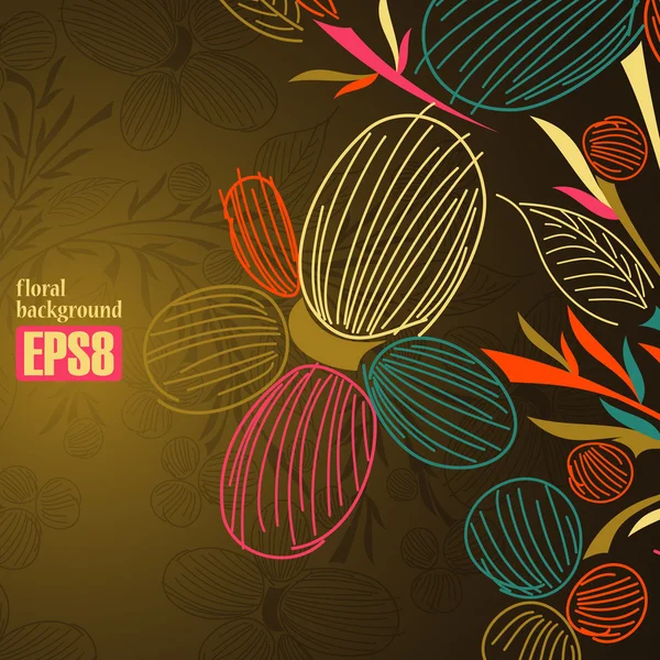 Floral background — Stock Vector