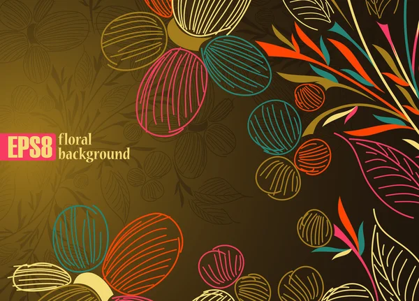 Floral background — Stock Vector