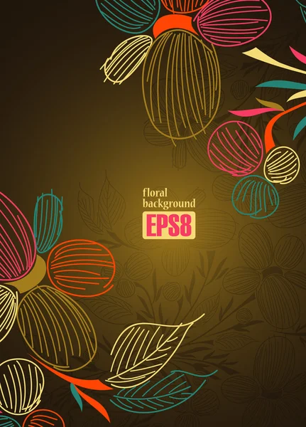 Floral background — Stock Vector