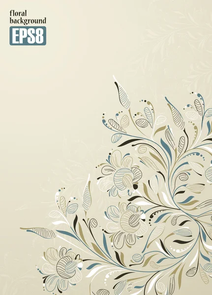 Fondo floral — Vector de stock