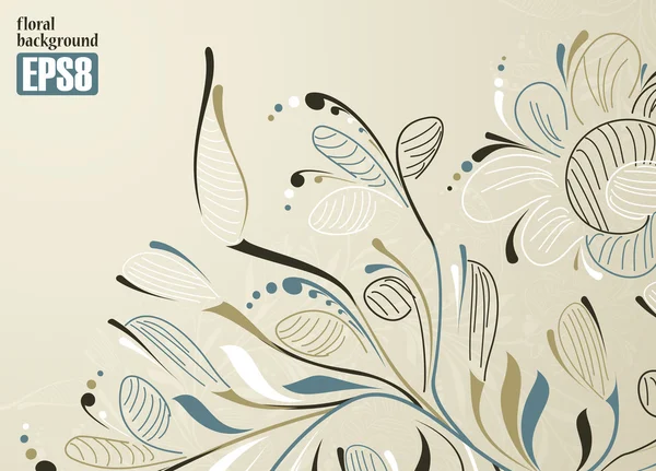 Fondo floral — Vector de stock