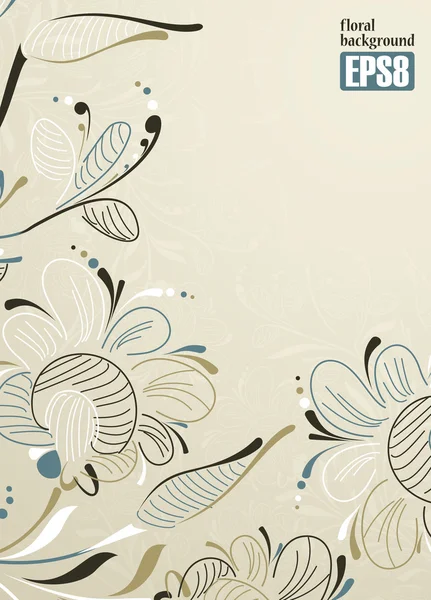 Fondo floral — Vector de stock