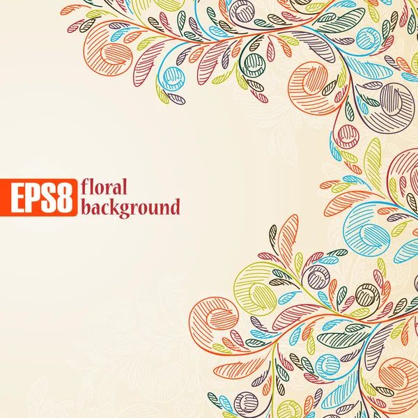 Floral background — Stock Vector