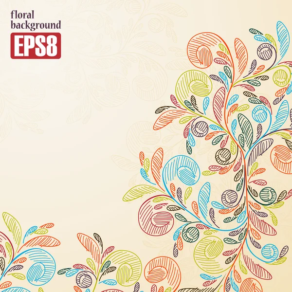 Fundo floral —  Vetores de Stock