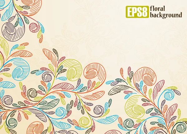 Floral background — Stock Vector