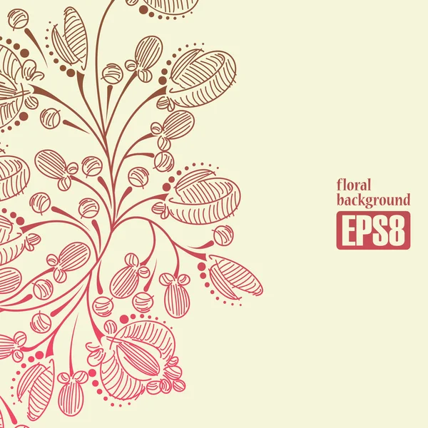 Fundo floral — Vetor de Stock