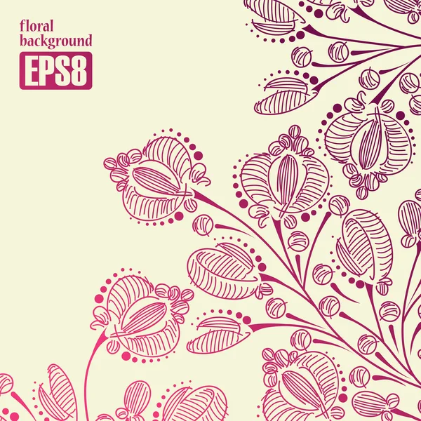 Fundo floral — Vetor de Stock