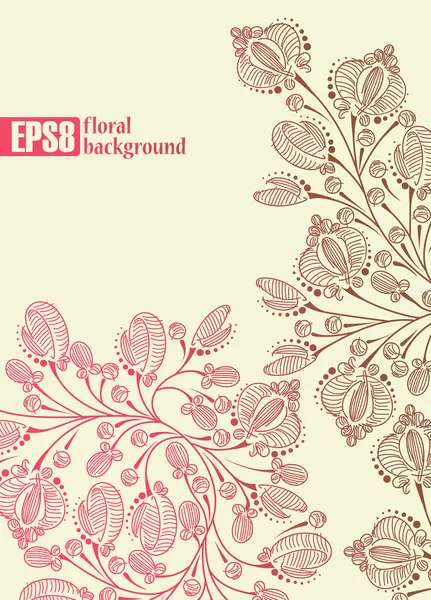 Fondo floral — Vector de stock