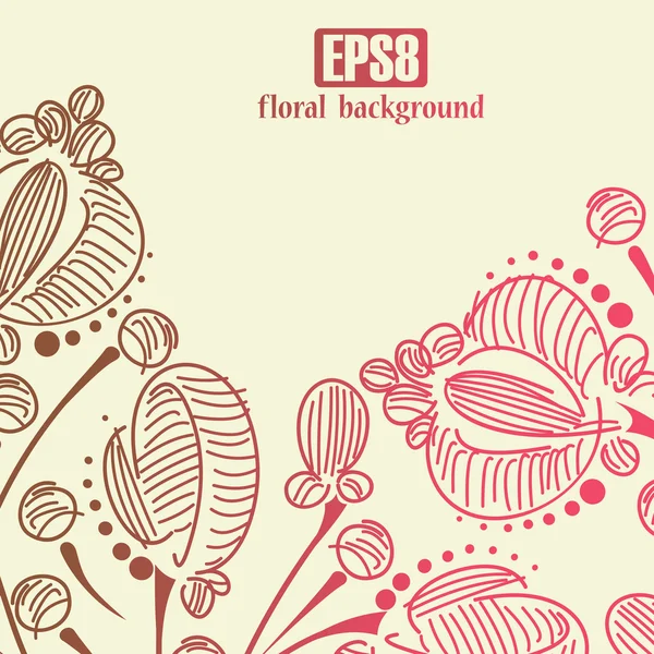 Fondo floral — Vector de stock